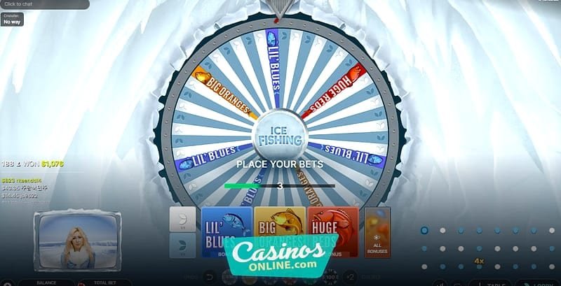 Ce qui différencie Ice Fishing Live d'une roue classique